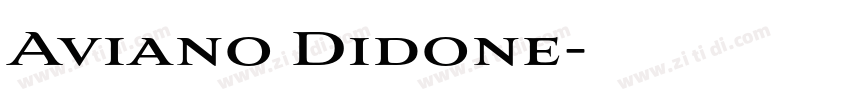 Aviano Didone字体转换
